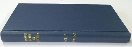 Northern Ireland Legal Quarterly: Vol 8: 1948-50