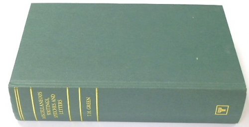 Miscellaneous Writings, Speeches and Letters