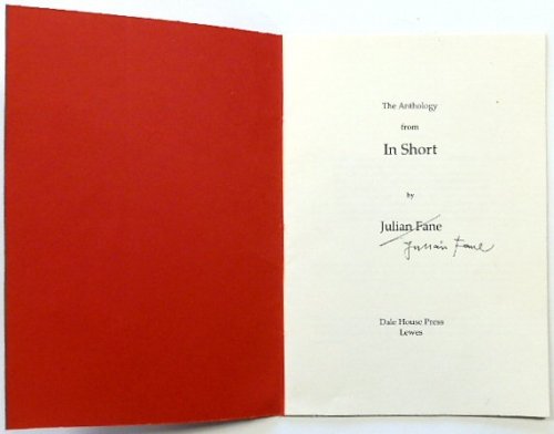 The Anthology from In Short By Julian Fane