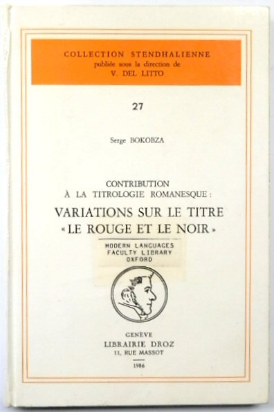 Variations Sur Le Titre: Le Rouge et le Noir