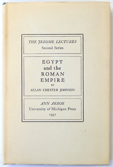 Egypt and the Roman Empire: The Jerome Lectures, Second Series