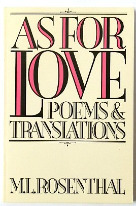 As For Love: Poems and Translations