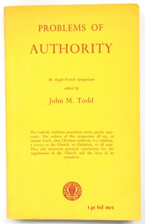 Problems of Authority: An Anglo-French Symposium