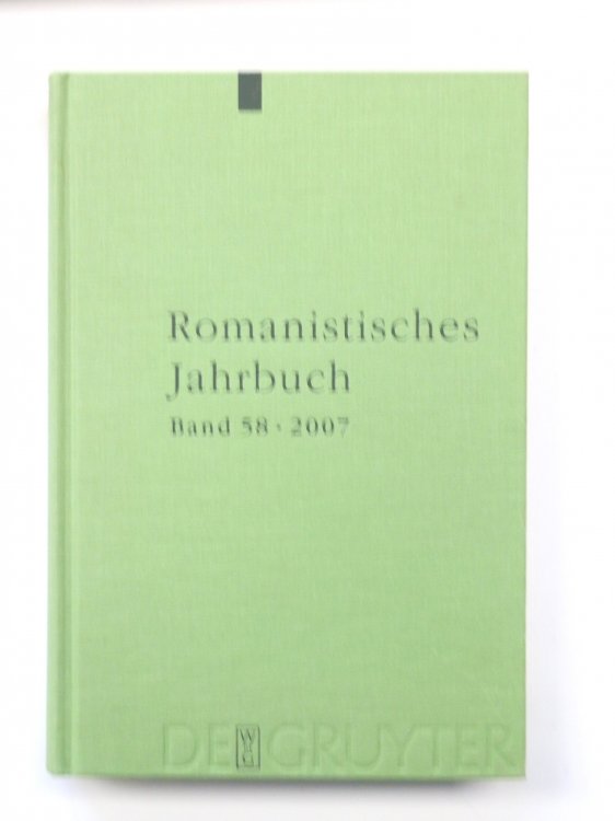 Romanistisches Jahrbuch Band 58 2007