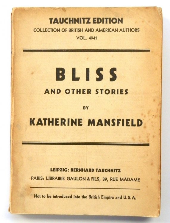 Bliss and Other Stories