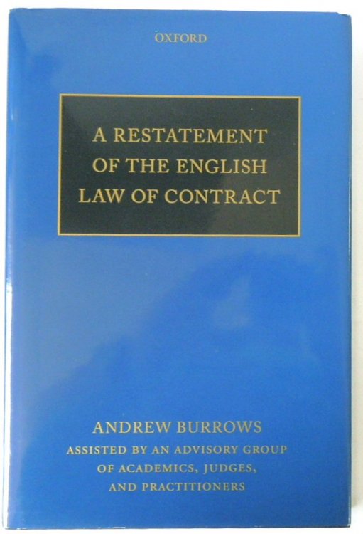 A Restatement of the English Law of Contract