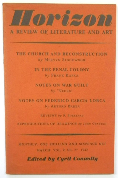 Horizon: A Review of Literature and Art: Vol. V, No. 27, March 1942
