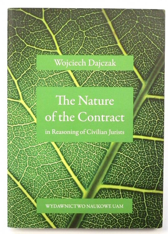 The Nature of the Contract in Reasoning of Civilian Jurists