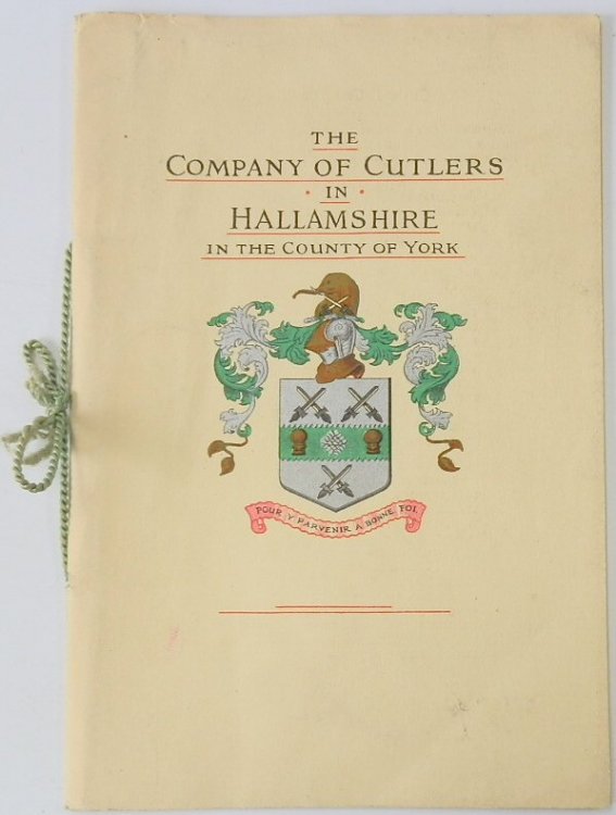 An Account of the Company of Cutlers in Hallamshire in the County of York