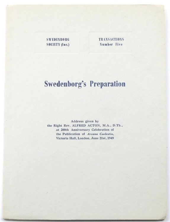 Swedenborg's Preparation