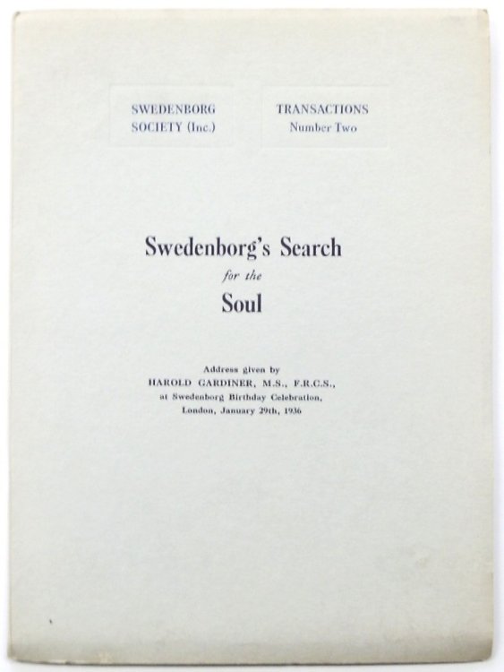 Swedenborg's Search for the Soul