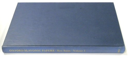 Oxford Slavonic Papers: Volume 1, 1968