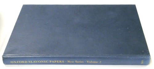 Oxford Slavonic Papers: Volume 2, 1969