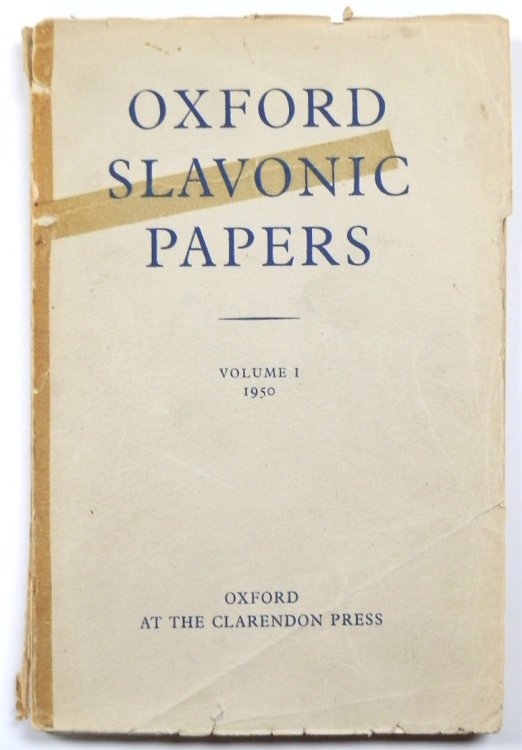 Oxford Slavonic Papers: Volume I, 1950