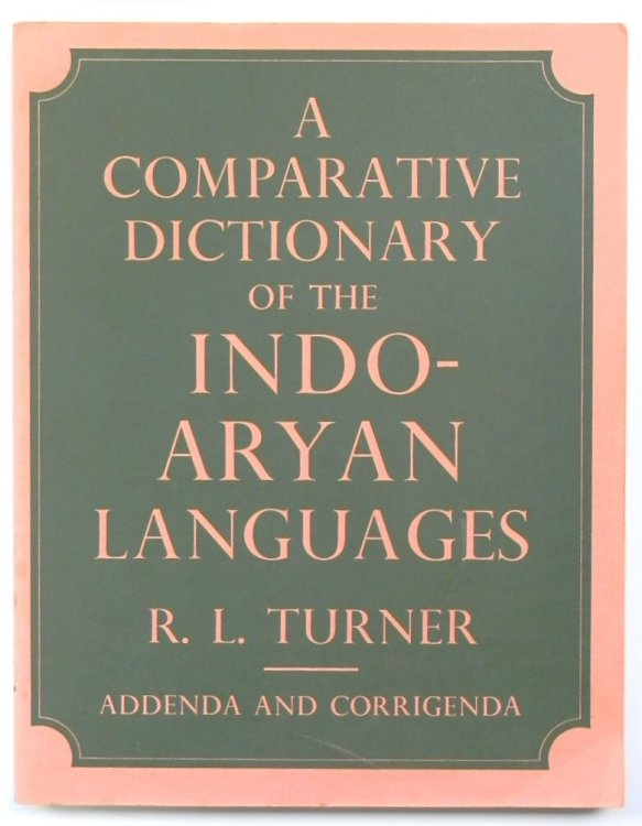 A Comparative Dictionary of the Indo-Aryan Languages