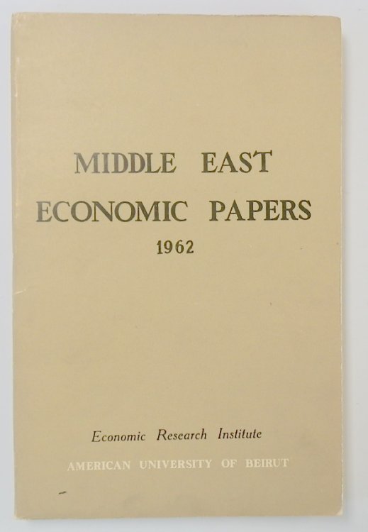 Middle East Economic Papers 1962