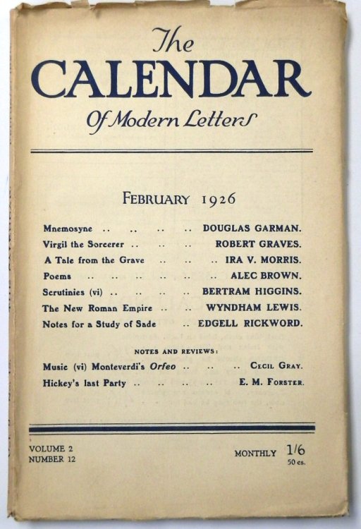 The Calendar of Modern Letters, February 1926 (Volume 2 Number 12)
