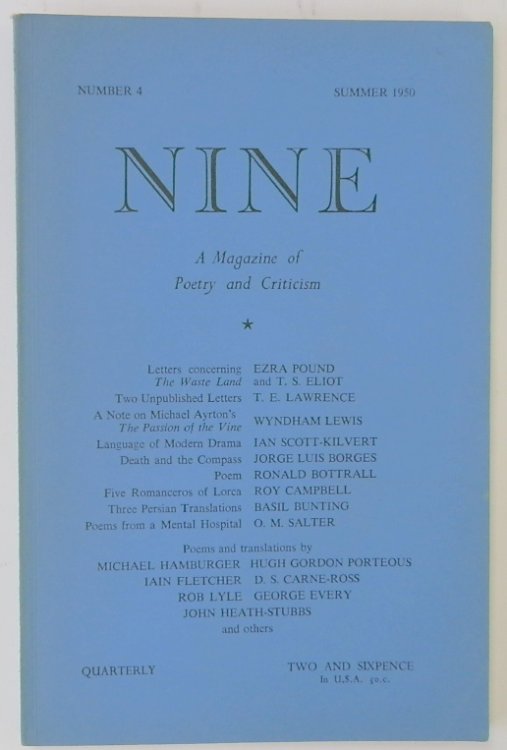 Nine: A Magazine of Poetry and Criticism, Number 4, Summer 1950