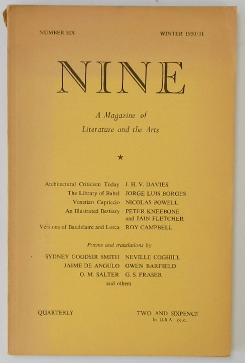 Nine: A Magazine of Literature and the Arts, Number Six, Winter 1950/51