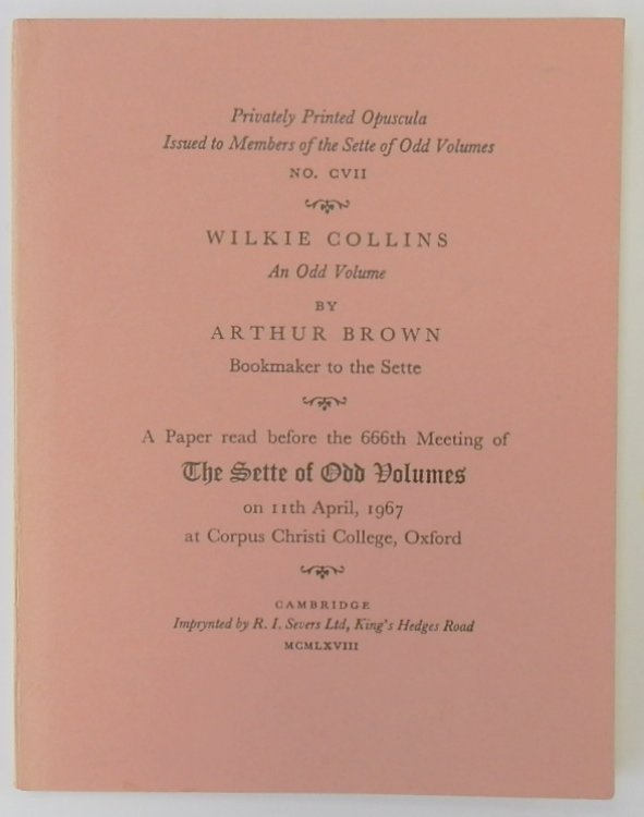 Wilkie Collins: An Odd Volume