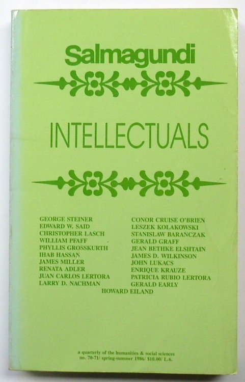 Salmagundi: Intellectuals, Spring-Summer 1986