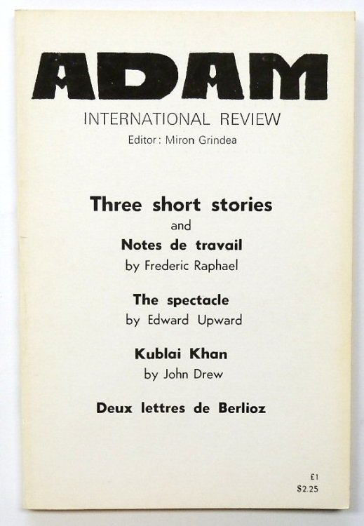 ADAM International Review: A Literary Quarterly in English and French: Vol. XLI, Nos. 416-418