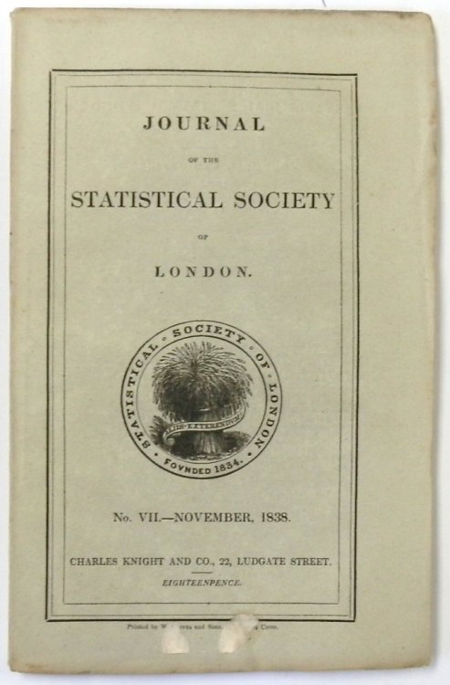 Journal of the Statistical Society of London: No.VII. November 1838