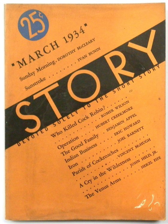 Story: The Only Magazine Devoted Solely to the Short Story, August 1934, Vol. IV, No. 20