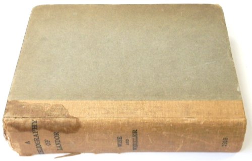 A Bibliography of the Writings in Prose and Verse of Walter Savage Landor