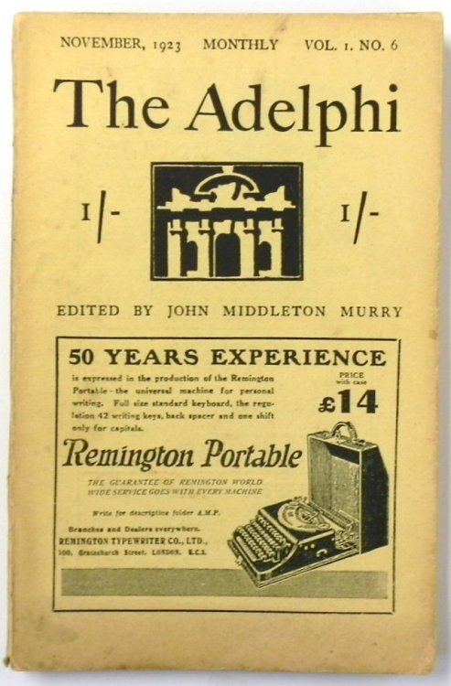 The Adelphi: November 1923: Vol.I. No. 6