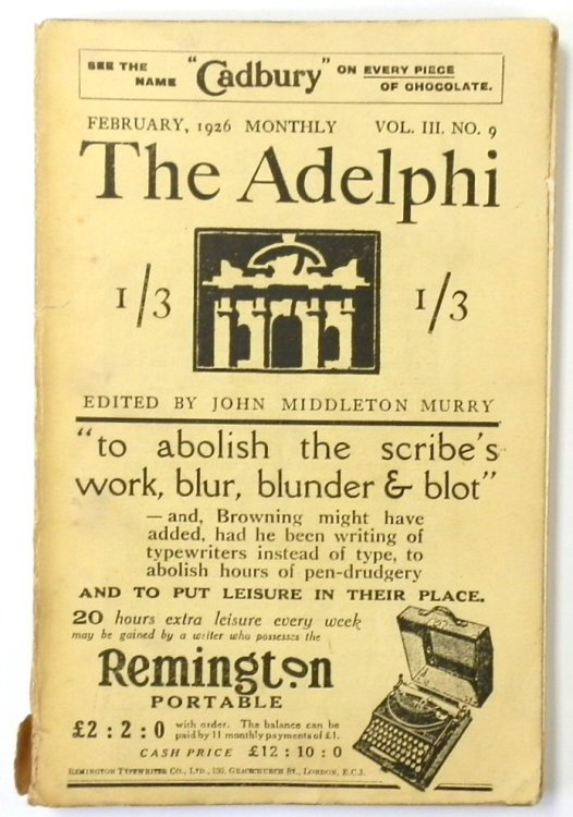 The Adelphi: February 1926: Vol. III. No.9
