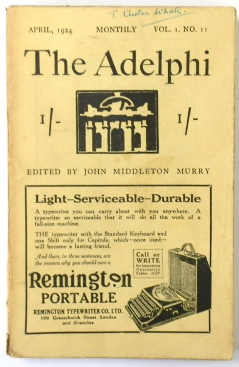 The Adelphi: April 1924: Vol. I. No. 11
