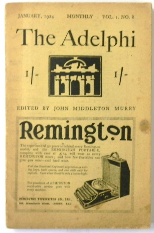 The Adelphi: January 1924: Vol. I. No. 8