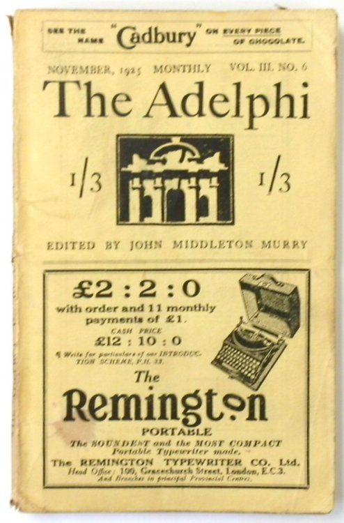 The Adelphi: November 1925: Vol. III. No.6