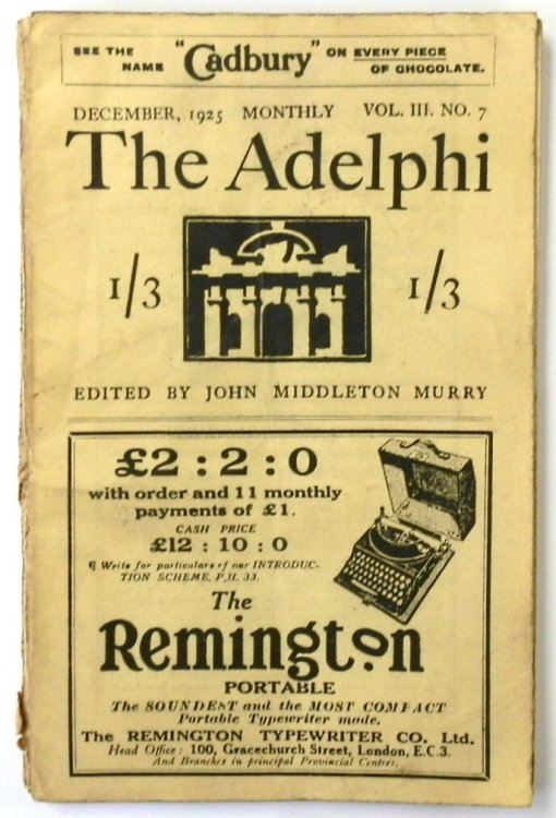 The Adelphi: December 1925: Vol. III. No.7