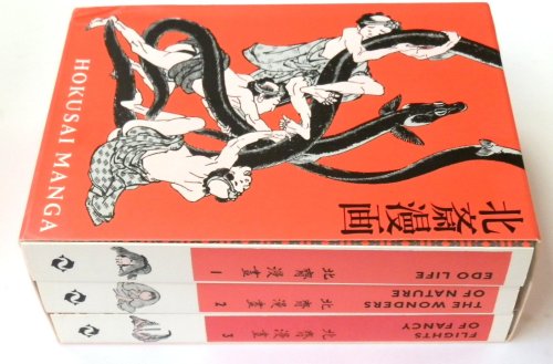 Hokusai Manga: Three Volume Set Containing: Edo Life: The Wonders of Nature: Flights of Fancy