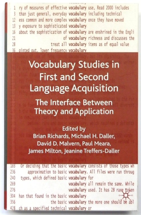 Vocabulary Studies in First and Secont Language Acquisition: The Interface Between Theory and Application