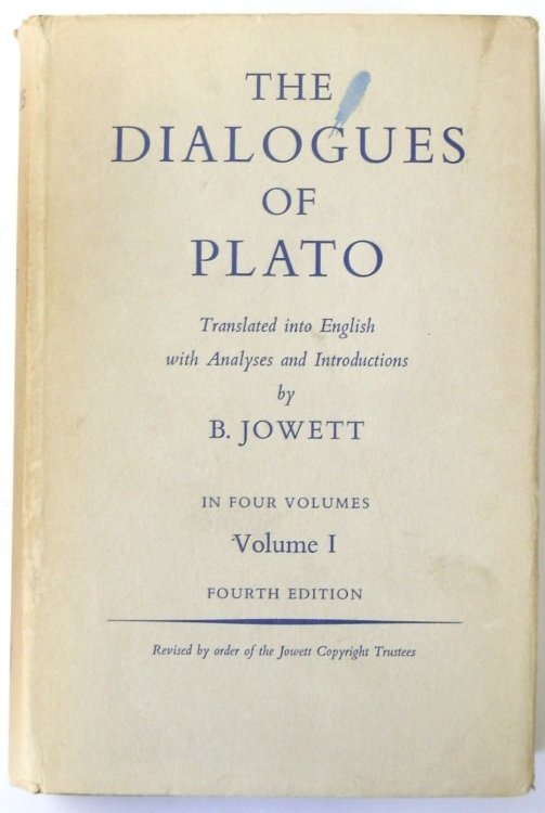 The Dialogues of Plato, Volume I, Fourth Edition