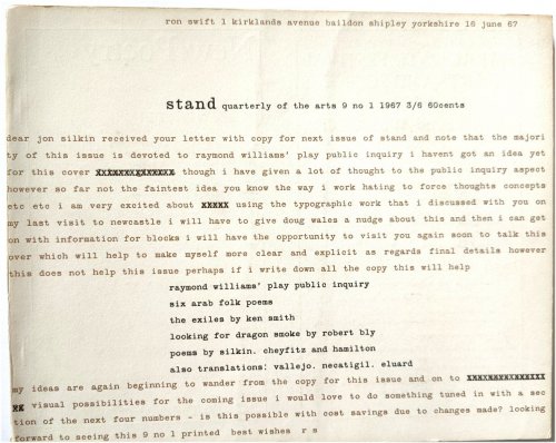 Stand Quarterly 9, No. 1, 1967