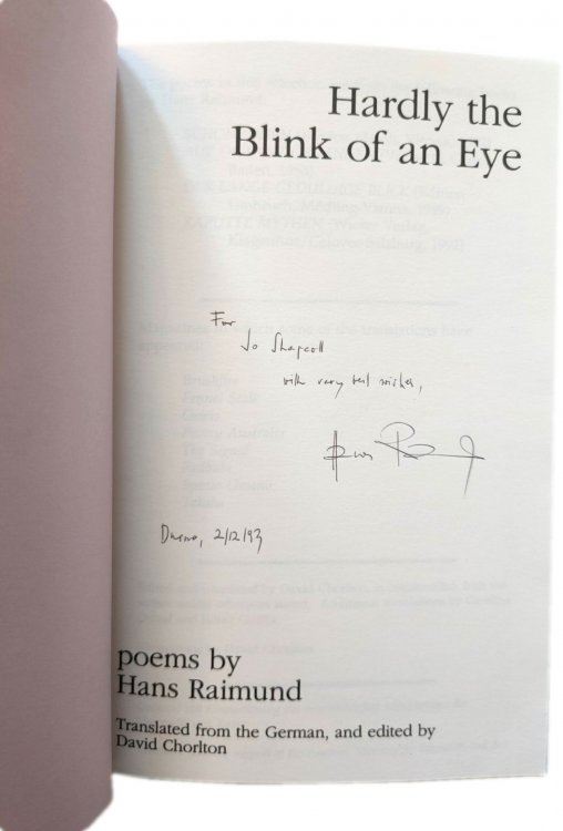 Hardly the Blink of an Eye