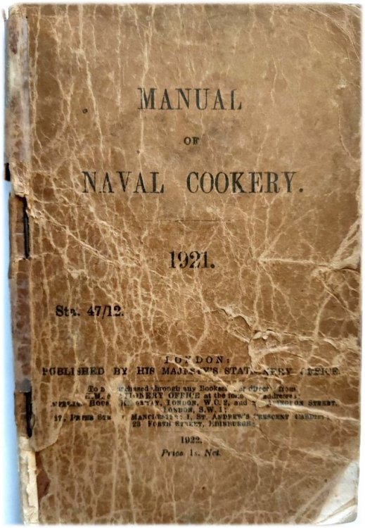Manual of Naval Cookery 1921