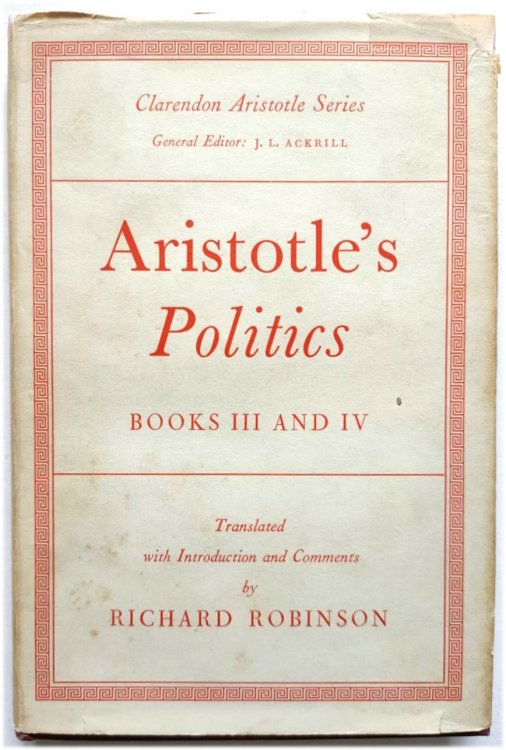 Aristotle's Politics: Books III and IV