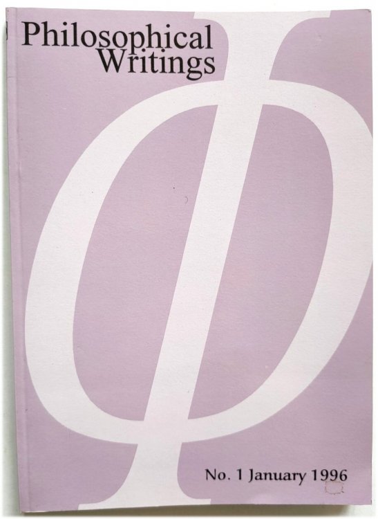 Philosophical Writings, No. 1, January 1996