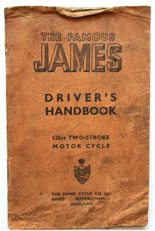 The Famous James Driver's Handbook: 125cc Two-Stroke Motor Cycle