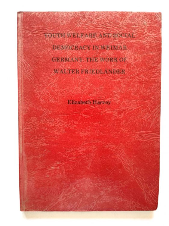 Image for Youth Welfare and Social Democracy in Weimar Germany: The Work of Walter FRIEDLANDER Youth Welfare and Social Democracy in Weimar Germany: The Work of Walter FRIEDLANDER