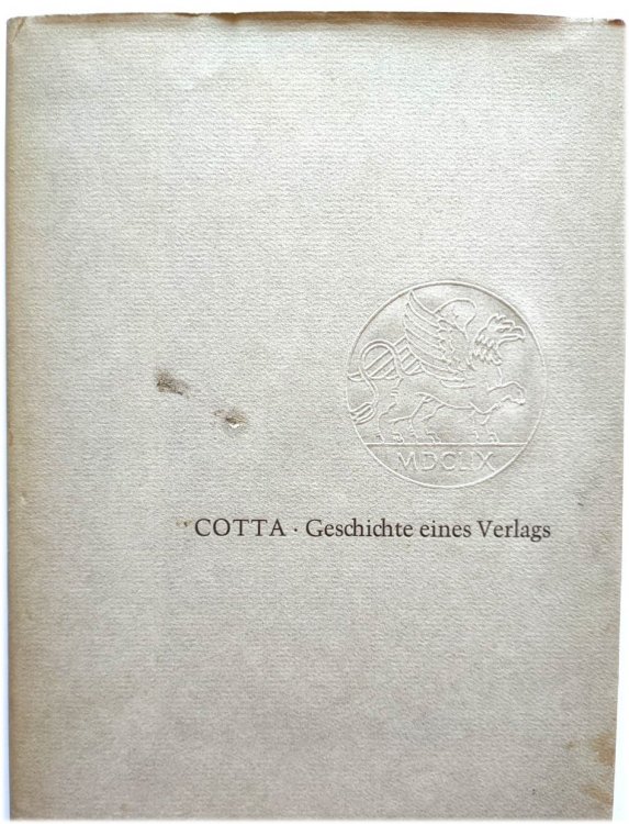 Cotta: Geschichte Eines Verlags, 1659-1959