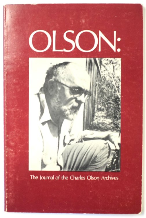 Olson: The Journal of the Charles Olson Archives: Number 2: Fall 1974