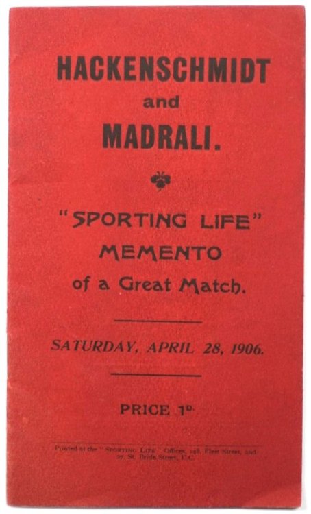 Hackenschmidt and Madrali: 