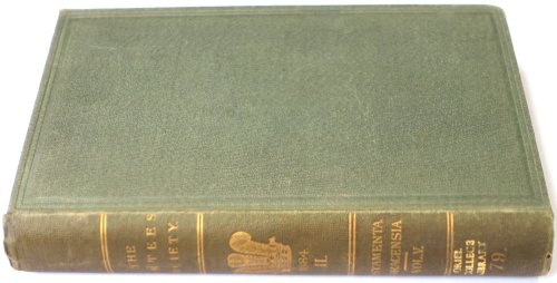 The Publications of the Surtees Society, Established in the Year MDCCC.XXXIV, Vol. LXXIX for the Year M.DCCC.LXXXIV
