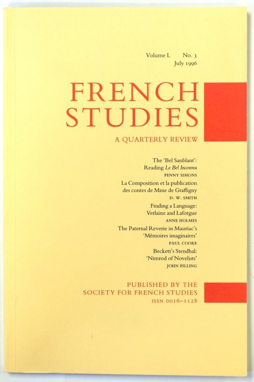 French Studies: A Quarterly Review: Vol. L: No. 3: July 1996